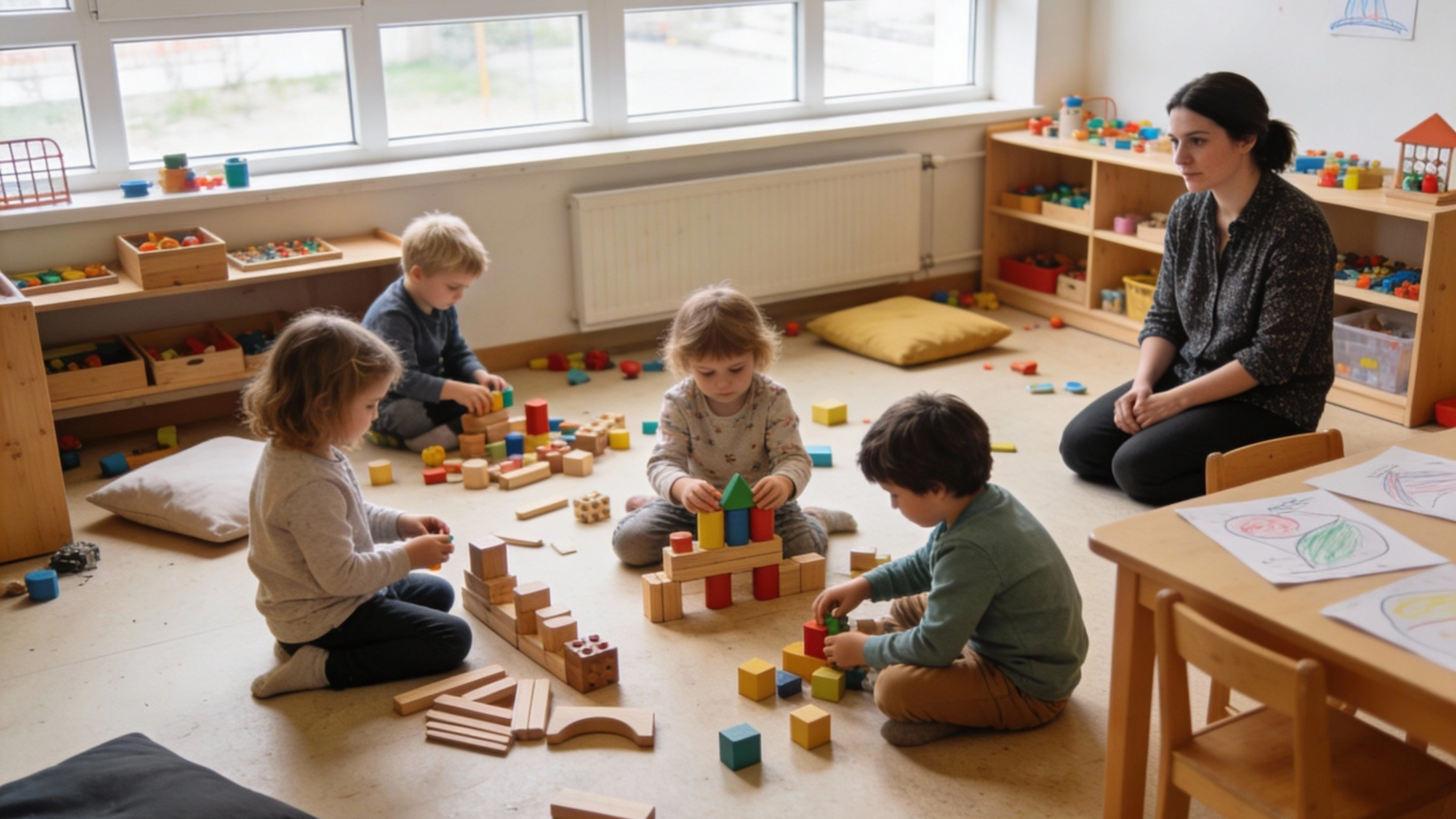 Kindgerechte Spielumgebung in einer Hamburger Kita